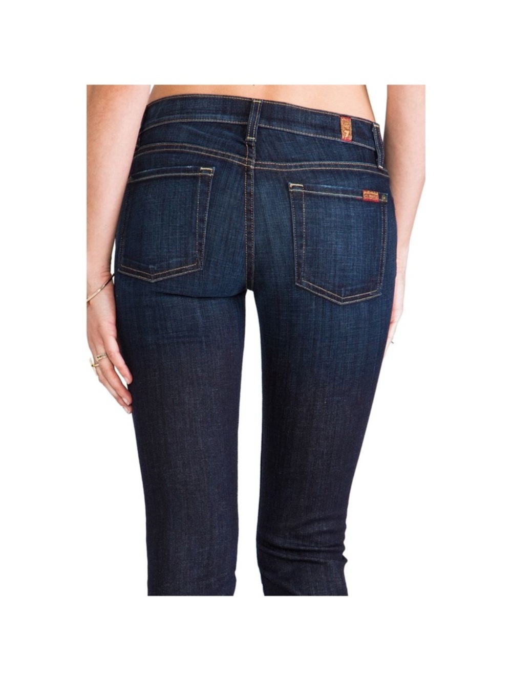 7 For All Mankind The Slim Cigarette Jeans Sz 25 - Picture 5 of 12